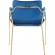 Napoli Dining Chair in Blue Velvet & Gold Metal (Set of 2)